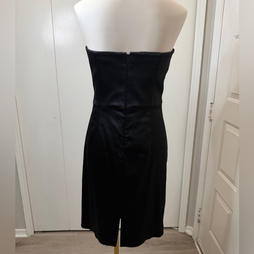 White House Black Market Sleek Black Mini Dress - Picture 5 of 12
